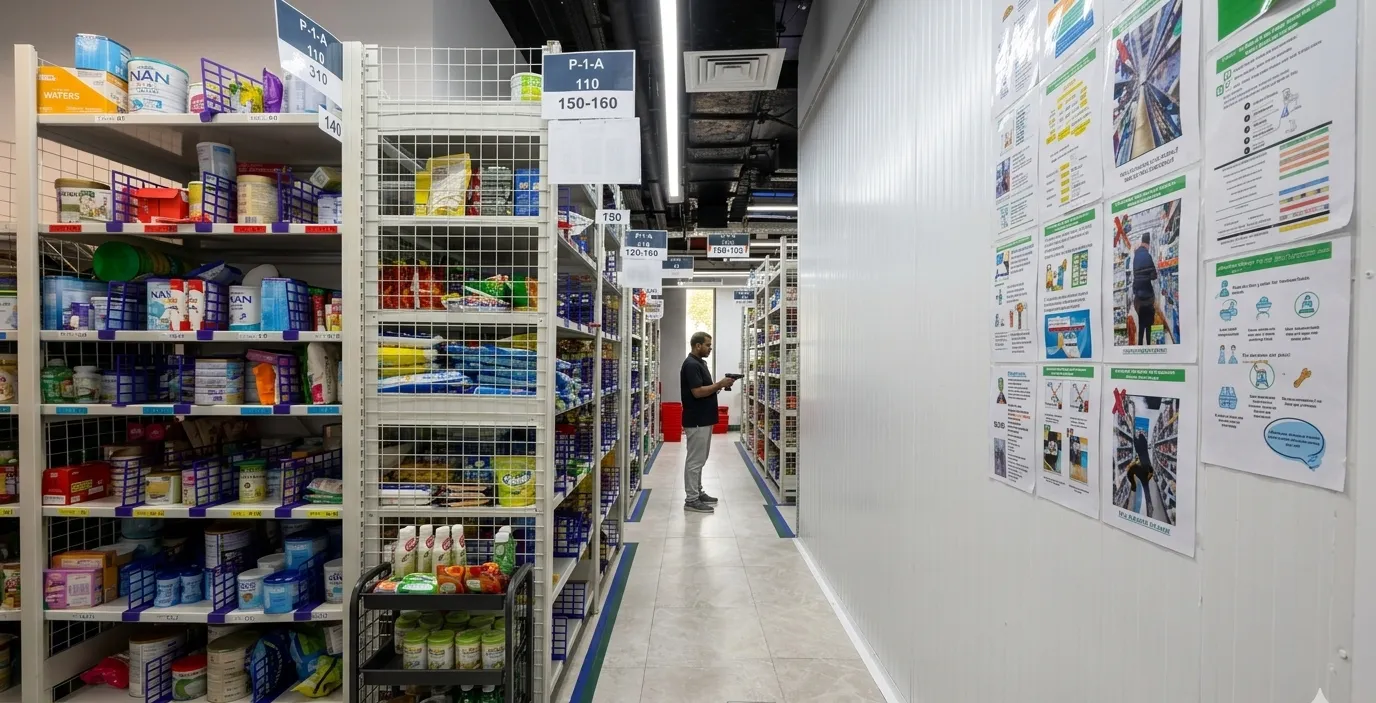 Amazon Dark Store fit-out, client Emirates Post - view 2