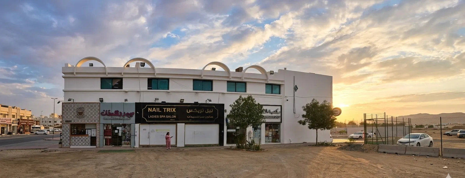 External wall painting, Al Hayer Mall, client Al Ain Coop - view 2