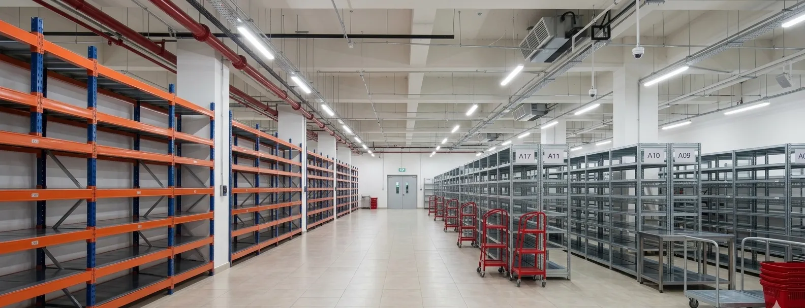 Talabat Dark Store fit-out, client Emirates Post - view 3